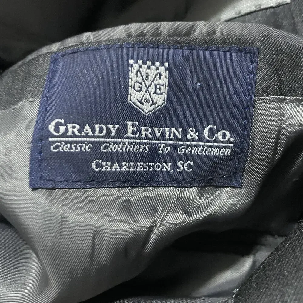 Peter Millar Suit Mens 40 S Gray 2pc Wool Blazer Pants 37x30 Modern Canada MINT